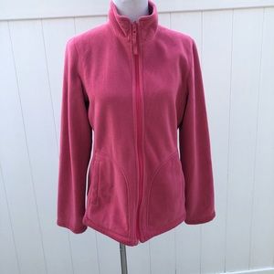 Uniqlo Reversible Pink Women Fleece Size L